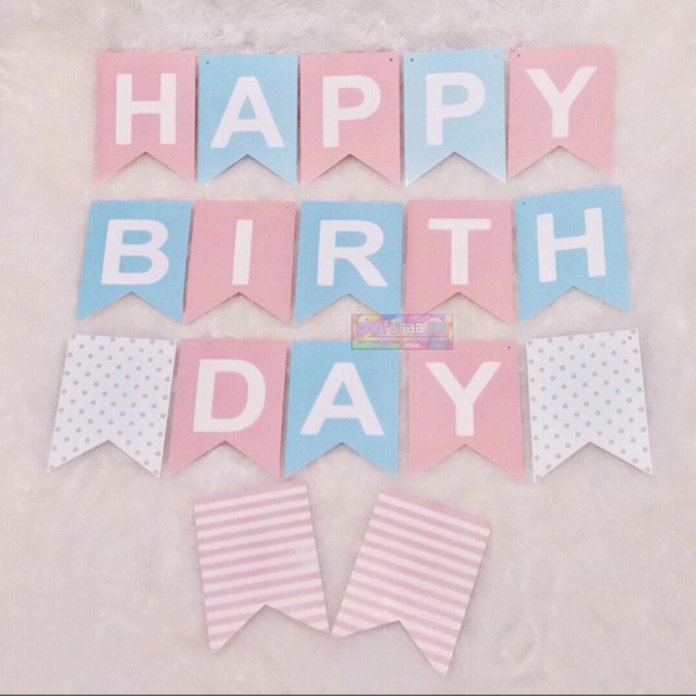 Bunting Flag Custom Flag Ulang Tahun Flag Happy Birthday