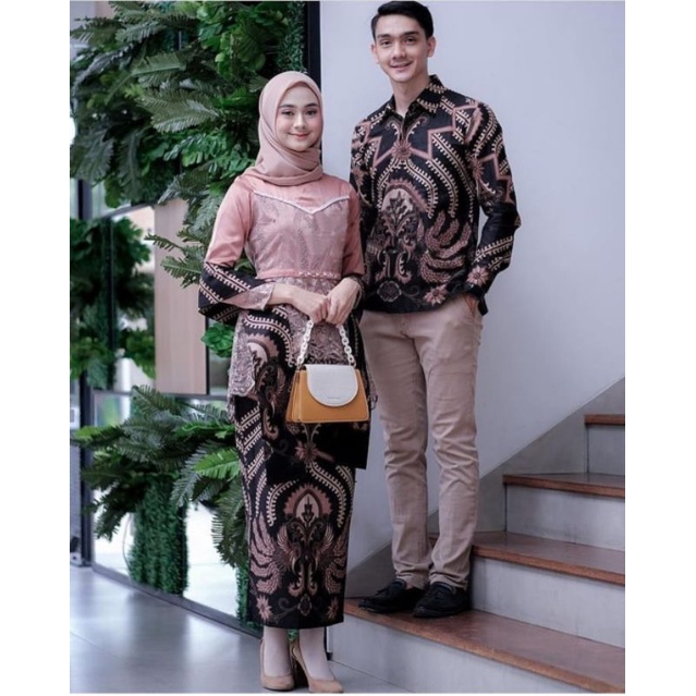 BATIK EXPRESS batik couple terbaru rose SOLO BATIK Couple Glenca Payet Free Selendang