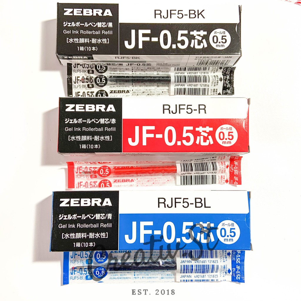 

Zebra Sarasa Clip Refill Isi Gel Tinta Warna 0.5 Mm