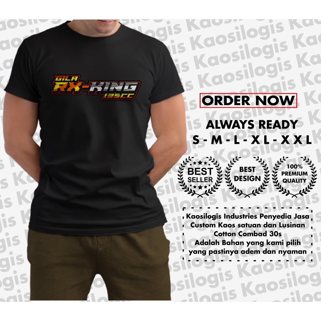 Kaos Two Stoke Baju Gila RX-KING 2 STROKE LOVERS INDONESIA 2 TAK PREMIUM QUALITY - Kaosilogis