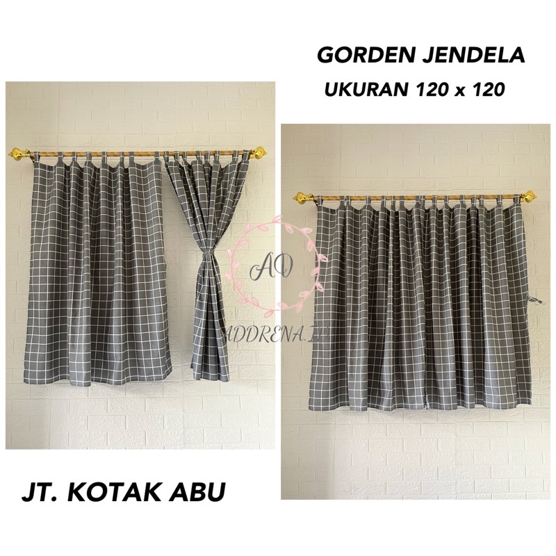 GORDEN JENDELA PENDEK / HORDENG JENDELA 120*120 (BISA COD)