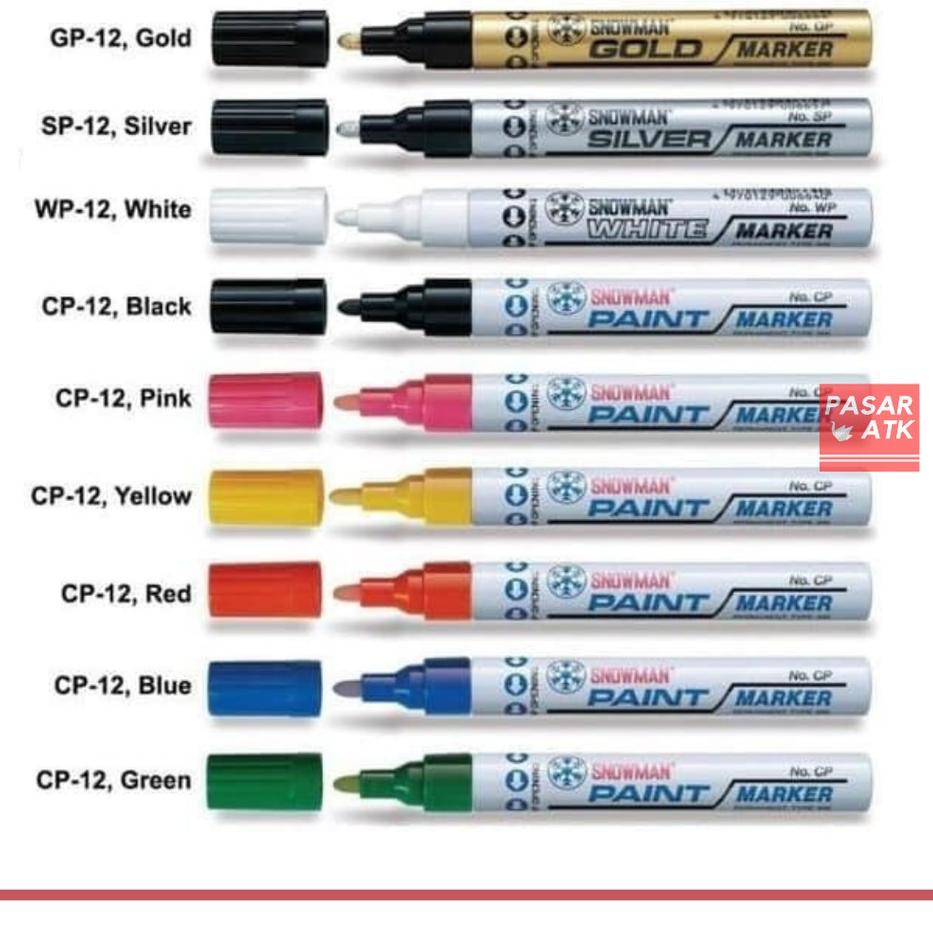 

[PROMO FDI38] Spidol SNOWMAN paint marker (pcs) Harga Termurah