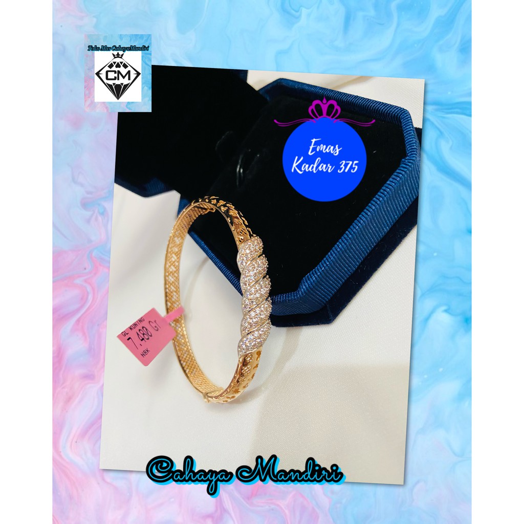 Gelang Emas Kadar 375 (8K) Berat 7,480 Gram