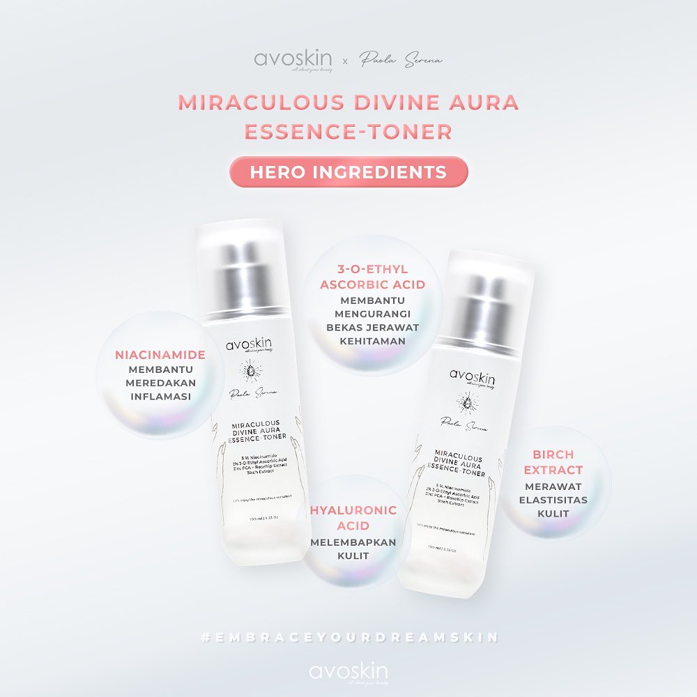 ★ BB ★ AVOSKIN x Paola Serena Miraculous Divine Aura SERIES | Ampoule - Essence Toner - Sheet Mask