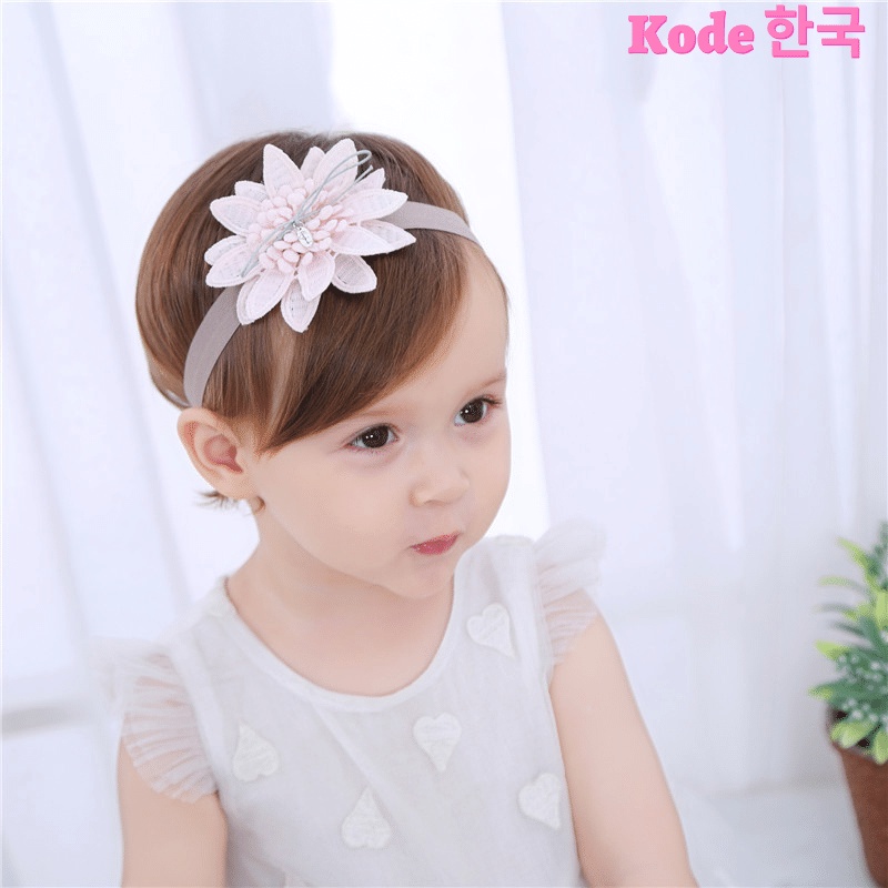 Bandana Baby Korea Style / Aksesoris Rambut Bayi Anak Perempuan Karet Foem Lembut Lucu Pita Bando Mainan Murah