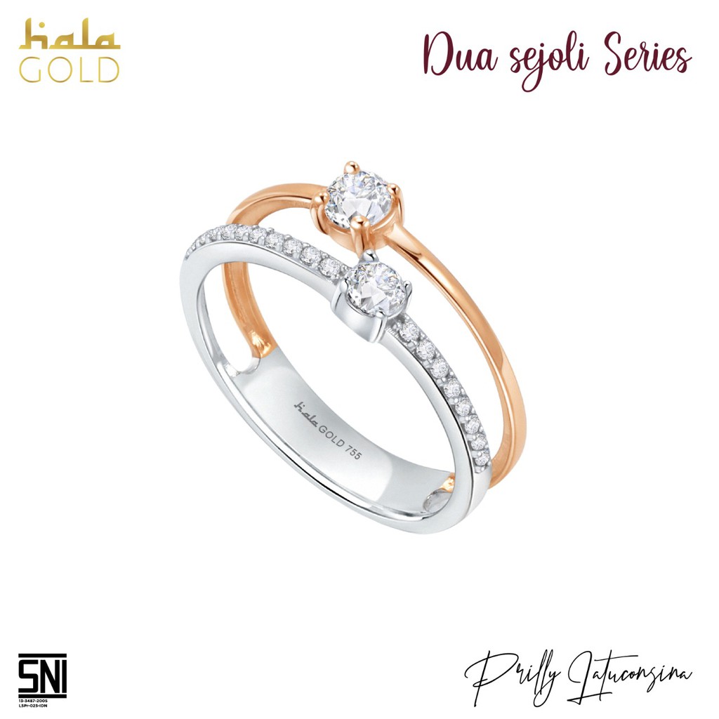 

Cincin Hala Gold Dua Sejoli Series - Maaf Sayang Prilly Collection DQ3WZ1018