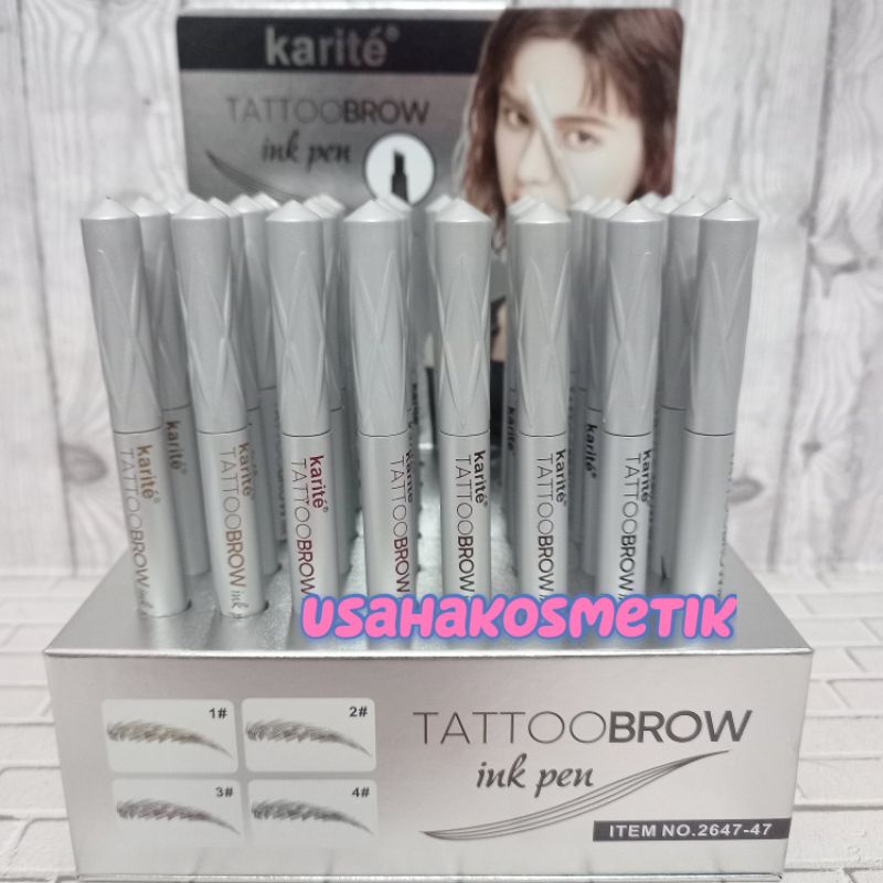 ECER!! KARITE TATTOO BROW INK PEN NATURAL NO. 2647-47