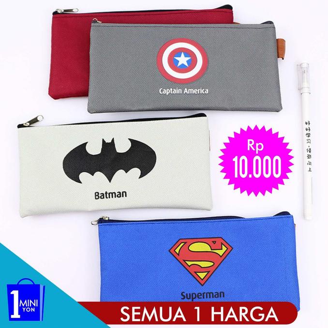 

42-Kotak Pensil-Pouch Kanvas Organizer-Pensil Pouch