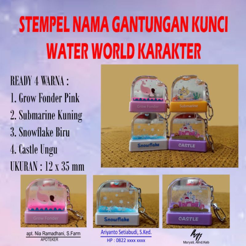

Stempel Nama Ganci Water World Karakter