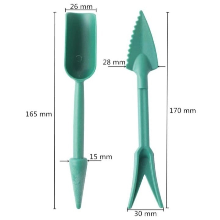 sekop tanaman isi 2 sekop berkebun set sekop multifungsi set isi 2pcs