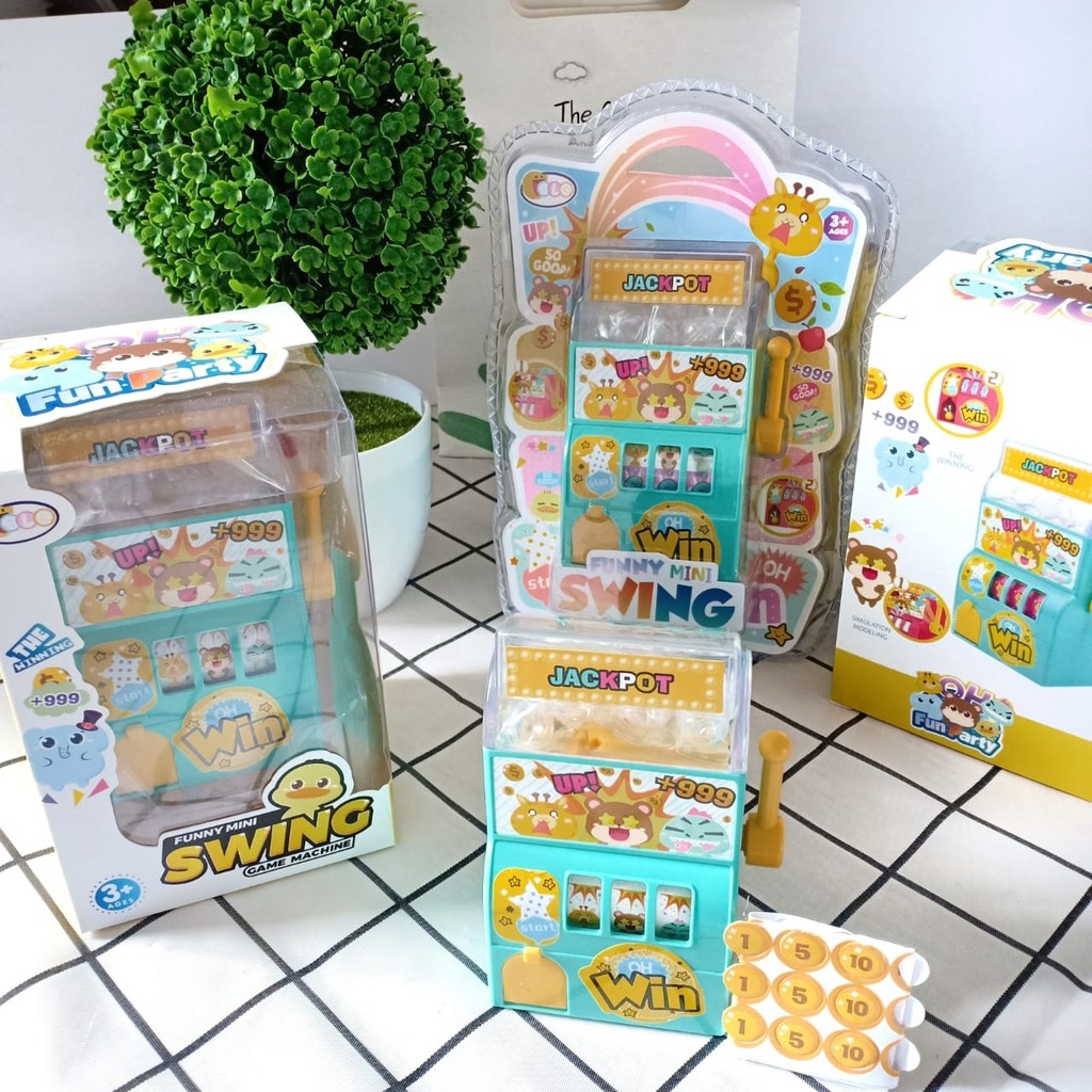 MMTOYS MB209 Mainan Anak Murah Mini Jackpot Swing / Candy Vending Machine Drink / Surprise Mini Roll-6