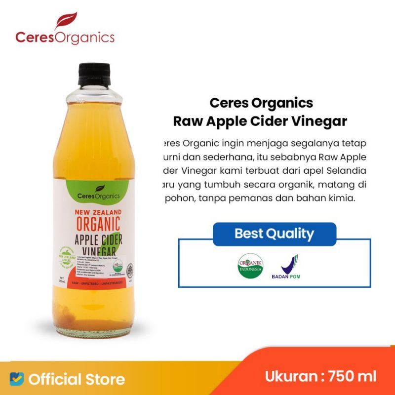 

Ceres Organic Raw Apple Cider Vinegar 750 Ml