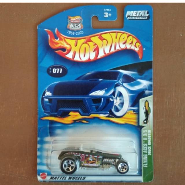 hot wheels hotwheels deuce roadster hitam base besi