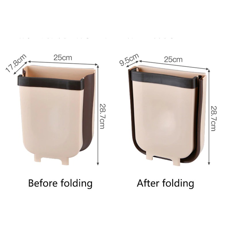 ALANING Tempat Sampah Lipat Dapur Foldable Trash Bin