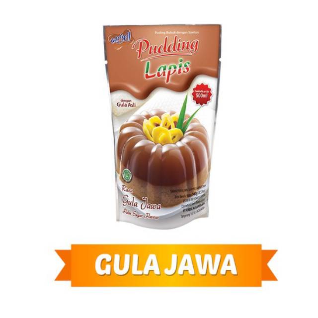 NUTRIJELL puding Pudding Lapis Rasa Gula Jawa / Plam Sugar flavour