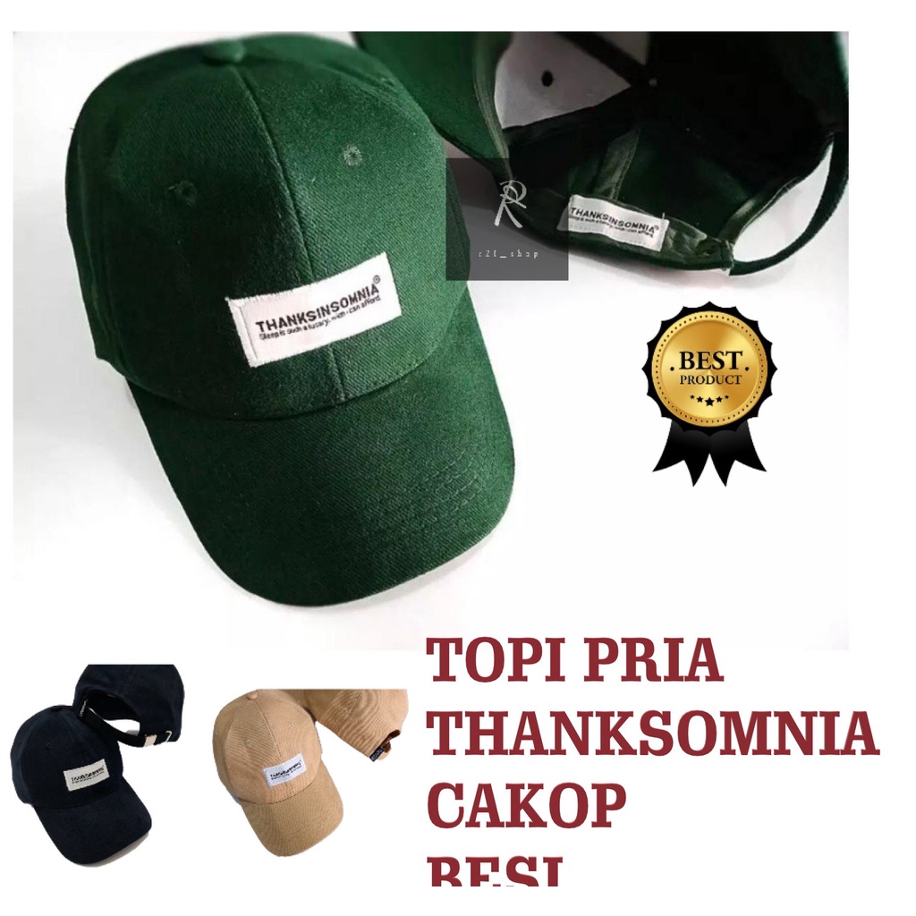 RS. Topi Baseball THANKSOMNIA - Topi Baseball Pria - Topi Pria Keren - Topi Pria Gaul - Bayar Ditemp