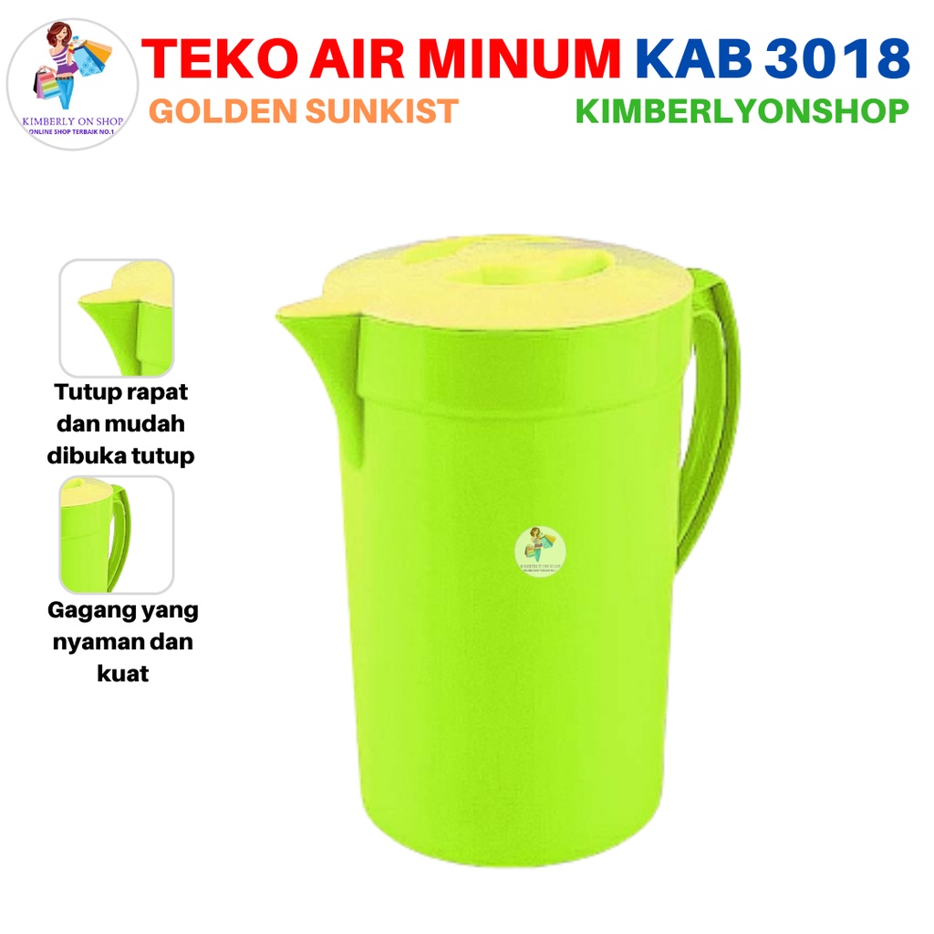 Teko Air Minum Tempat Air Tanpa Saringan KAB 3018 Golden Sunkist