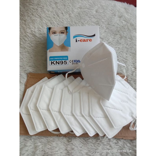 MASKER KN95 I CARE 5 PLY PREMIUM ISI 10 PCS HIGH QUALITY