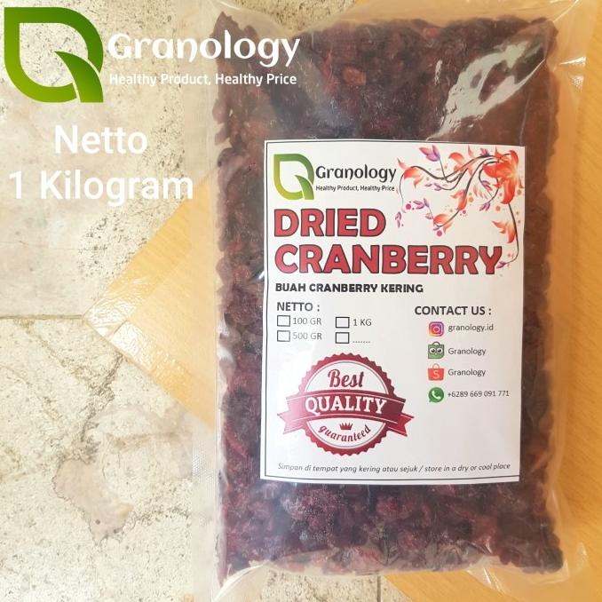 

Cranberry Kering / Dried Cranberry (1 kilogram) by Granology
