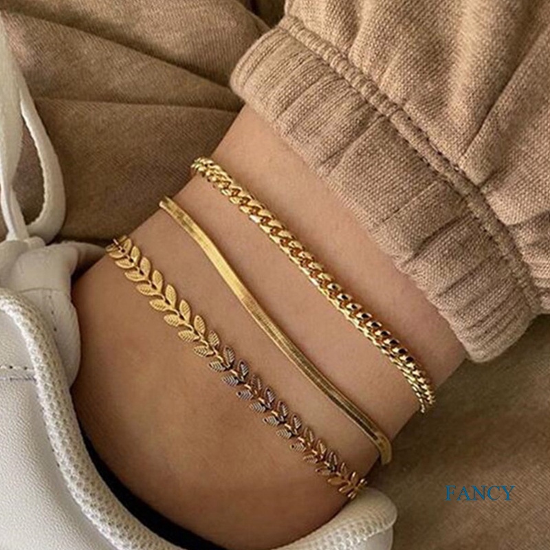 Gelang Kaki Warna Silver Bentuk Hati Gaya Bohemian Untuk Wanita