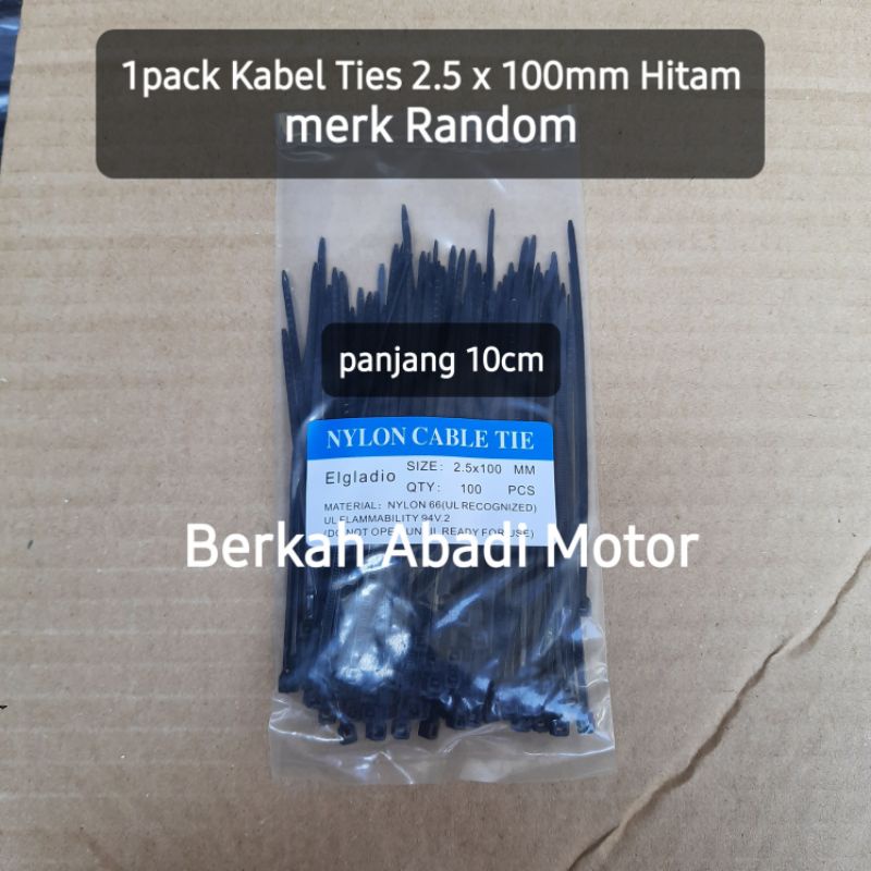 

Kabel Ties nylon 2,5 x 10cm Murah | Kabel Tis Tali Rek Pengikat Rifet Tis Ripet Sungut Nilon Tie 100