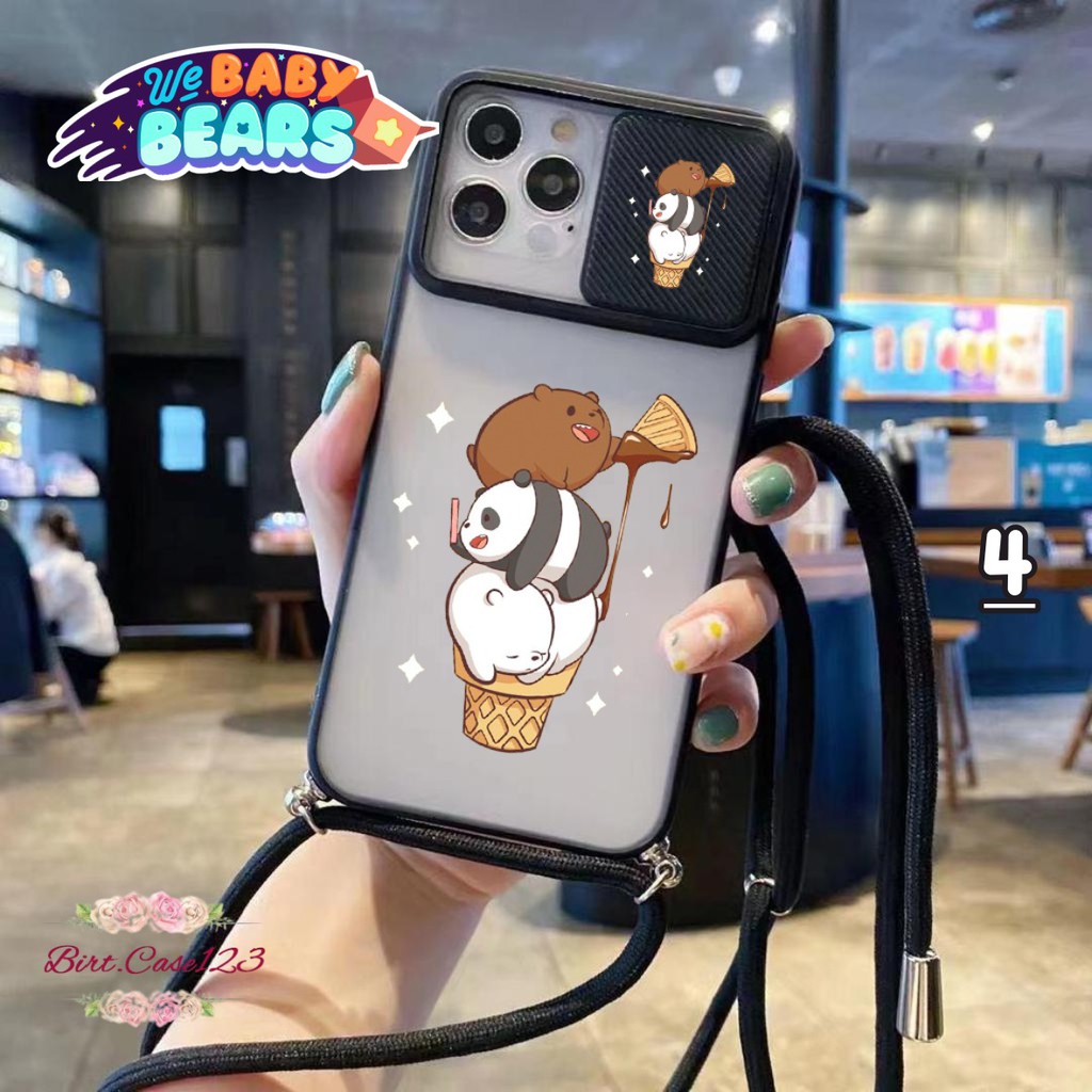 SOFTCASE SLINGCASE SLIDE PELINDUNG KAMERA WE BABY BEARS SAMSUNG OPPO VIVO REALME IPHONE XIAOMI ALL TYPE BC5799