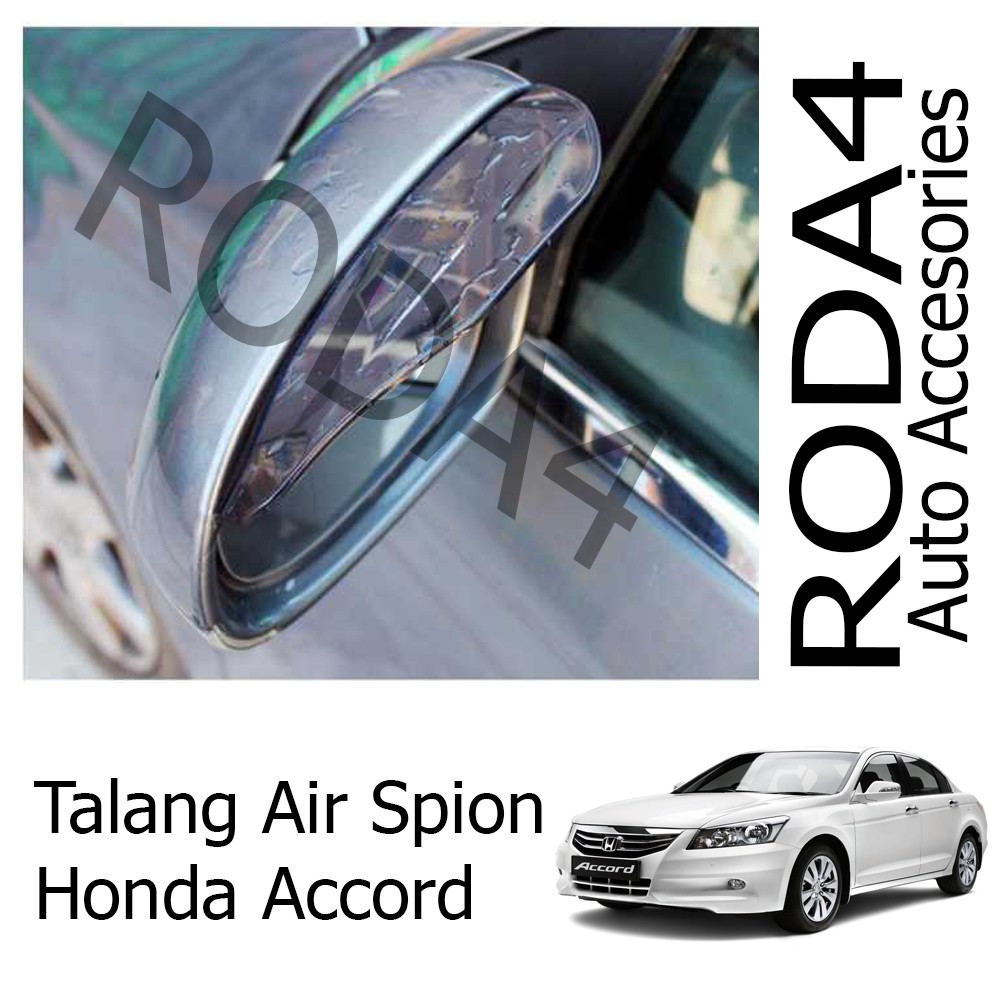 Talang Air / Mika Pelindung Spion Mobil dari Hujan (1 Set Isi 2) All New Accord