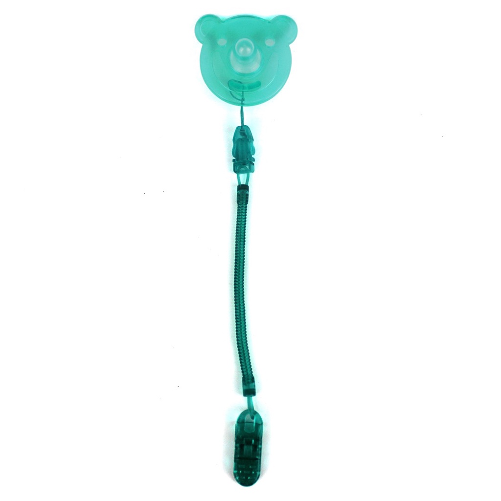 Momihomi Dot Empeng Bayi Set Dengan Tali Pacifier teether BPA Free feeder TOP baby aman lembut silikon Food grade Empeng Bayi Dengan Rantai Dan Kotak-Hijau Tosca