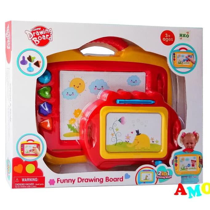 

2IN1 DRAWING BOARD JO16-18AB MAINAN PAPAN TULIS EDUKASI
