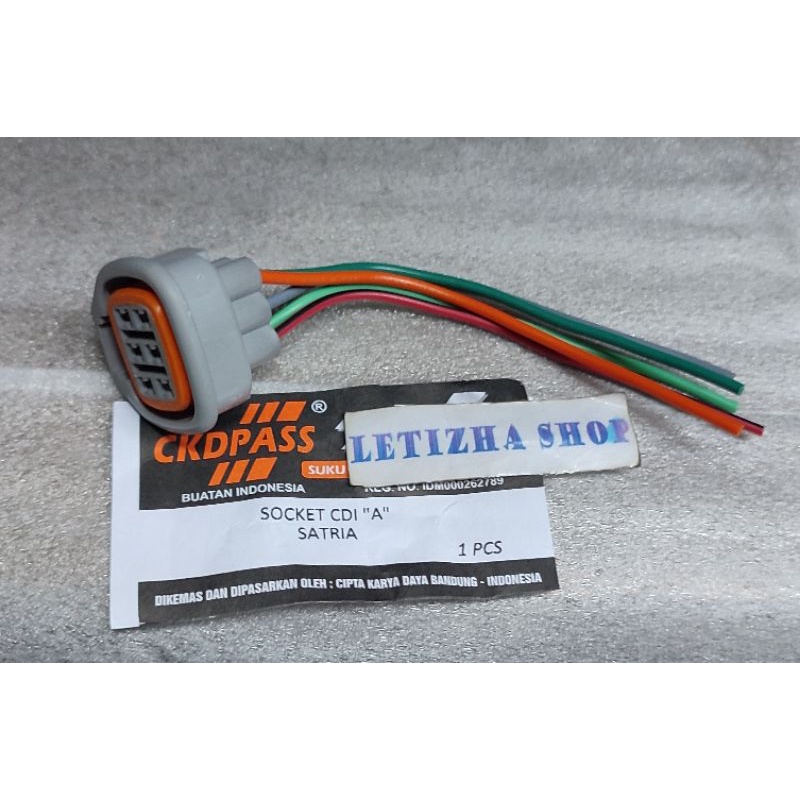 SOKET CDI SATRIA 2TAK SOCKET CDI SUZUKI SATRIA RU HIU/LUMBA