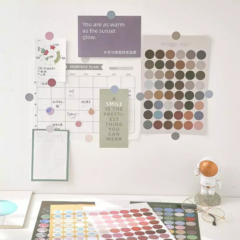 

STICKER DEKORASI BULAT JURNAL DOT SHAPPED SCRAPBOOK MULTICOLOR ALAT TULIS