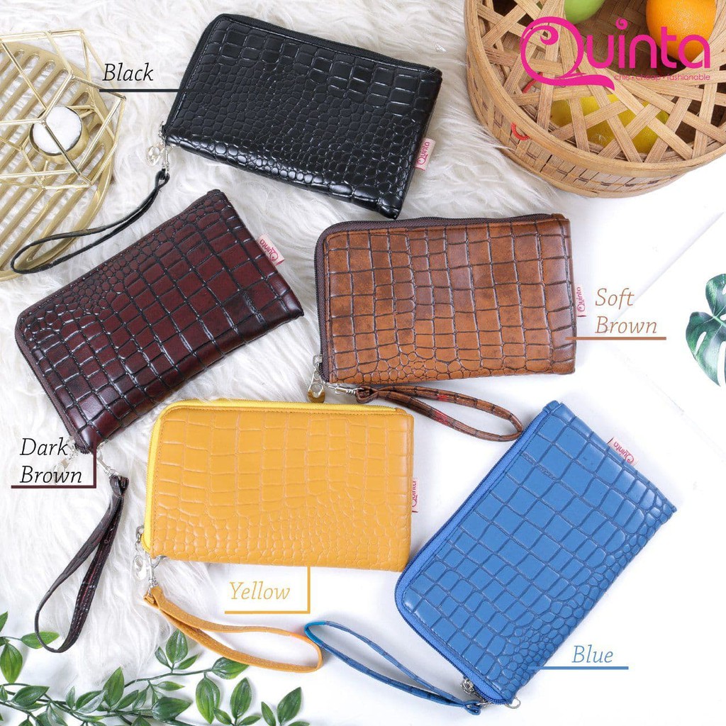 Dompet Wanita - Slim Pouch Croco By QUINTA