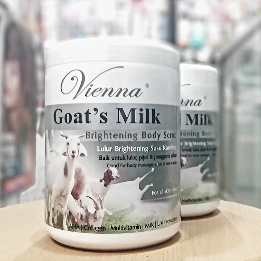 Jual Vienna Goat's Milk Brightening Body Scrub Lulur Kambing 1000 g