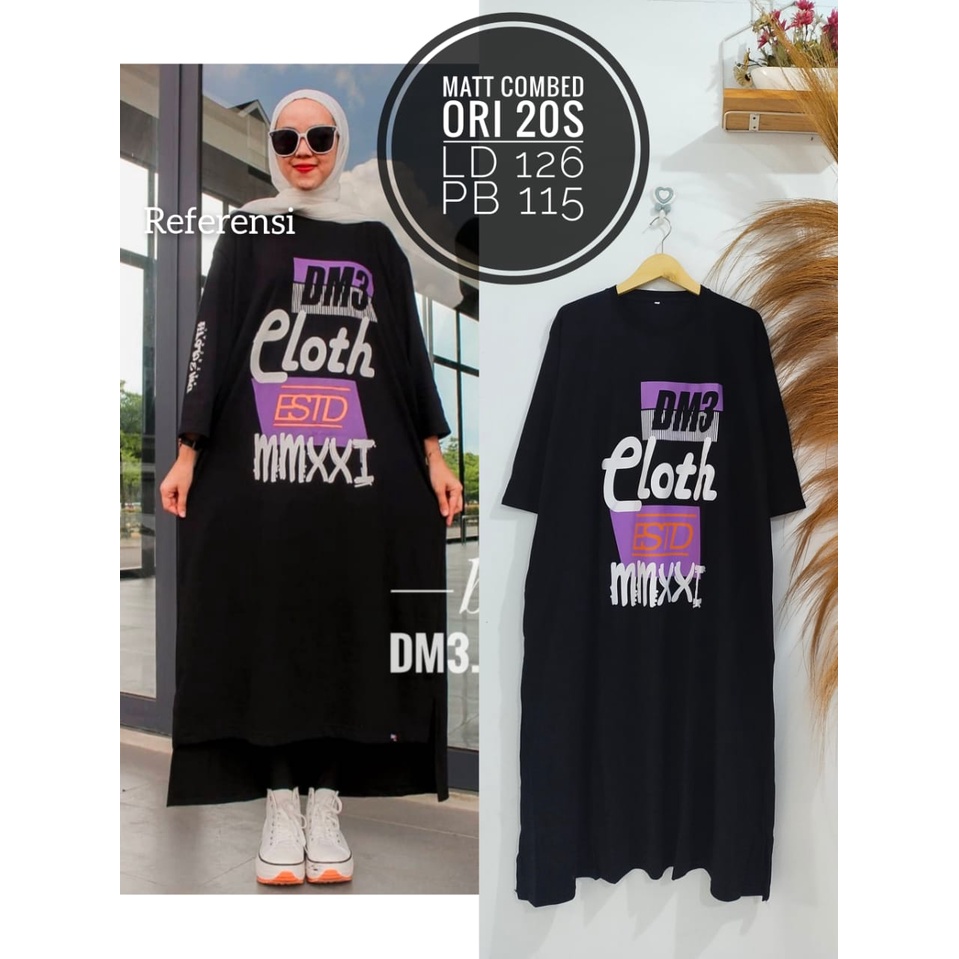 SYAHNAZZ Dress | Midi Dress Matt Katun Combed 20'S Jumbo | Midi Dress Rumbai LD 126 | Midi Dress Mot