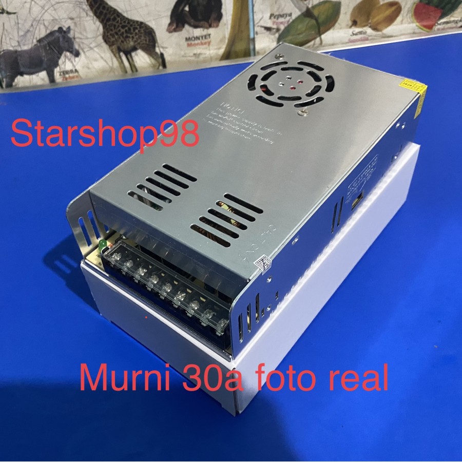 Power Supply 12V 30A 360W Output Power and 220V Input Voltage switching 30 Ampere CCTV DVR LEd strip