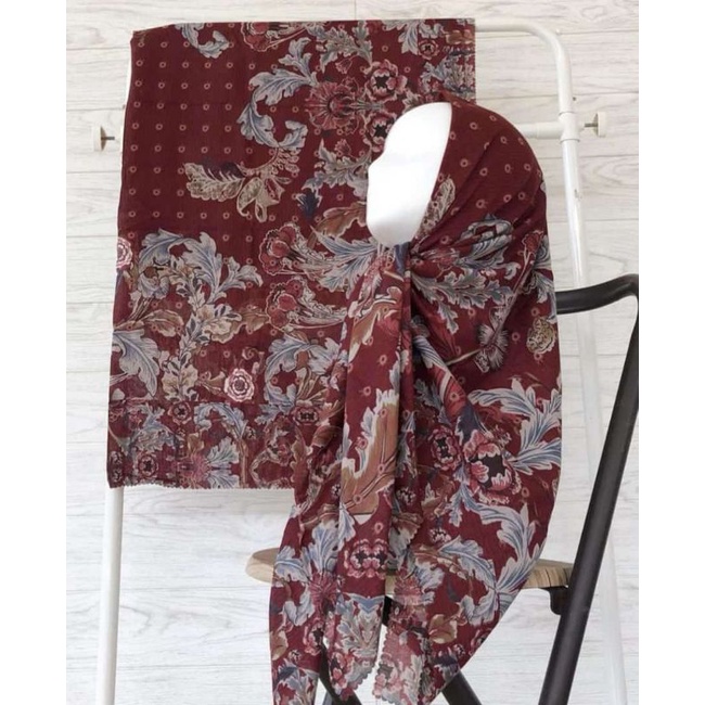 jilbab voal motif button
