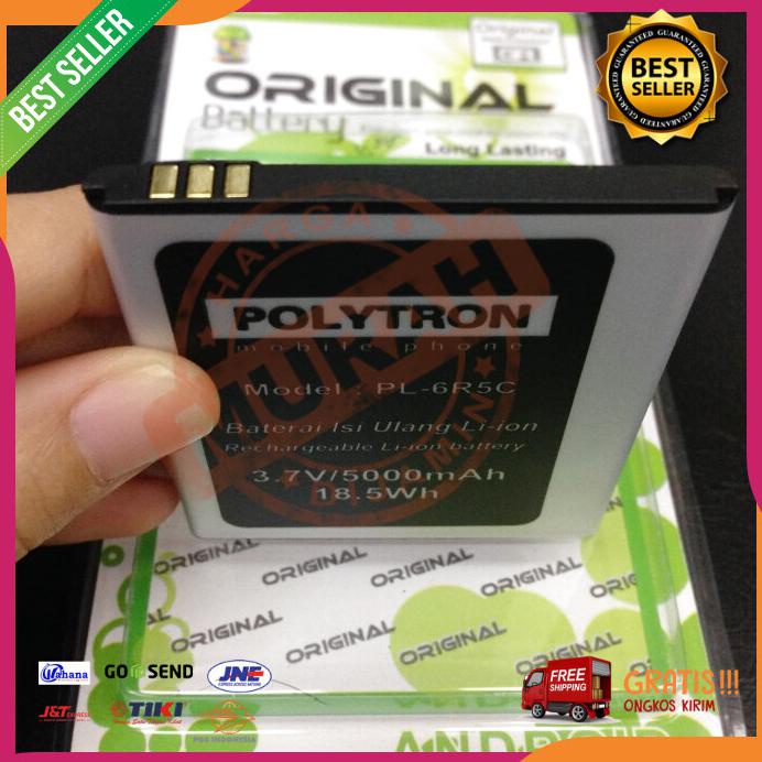 Acc Hp Baterai Polytron Zap 5 4G 450 Pl 6R5C 5000Mah Double Power Polytron