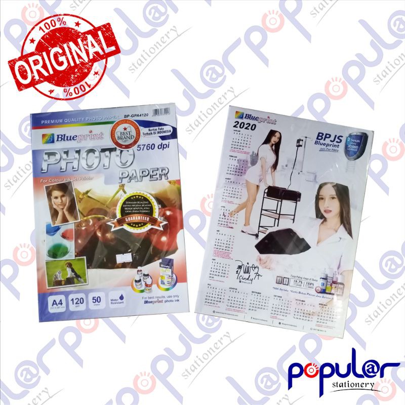 

Kertas Photo Blueprint 120 isi 50