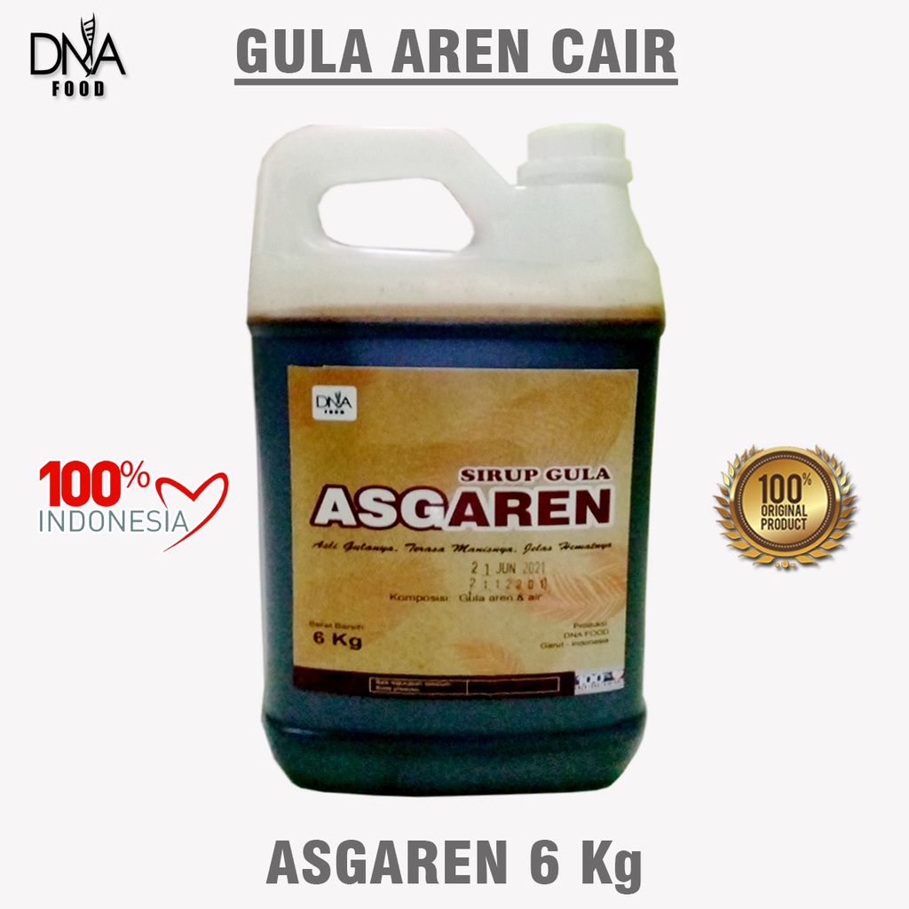 

GULA AREN CAIR ASGAREN 6KG | ASLI 100% ALAMI TANPA BAHAN PENGAWET