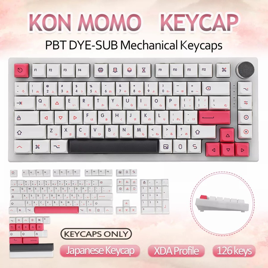 Keycaps XDA Kon Momo Theme PBT keycap set