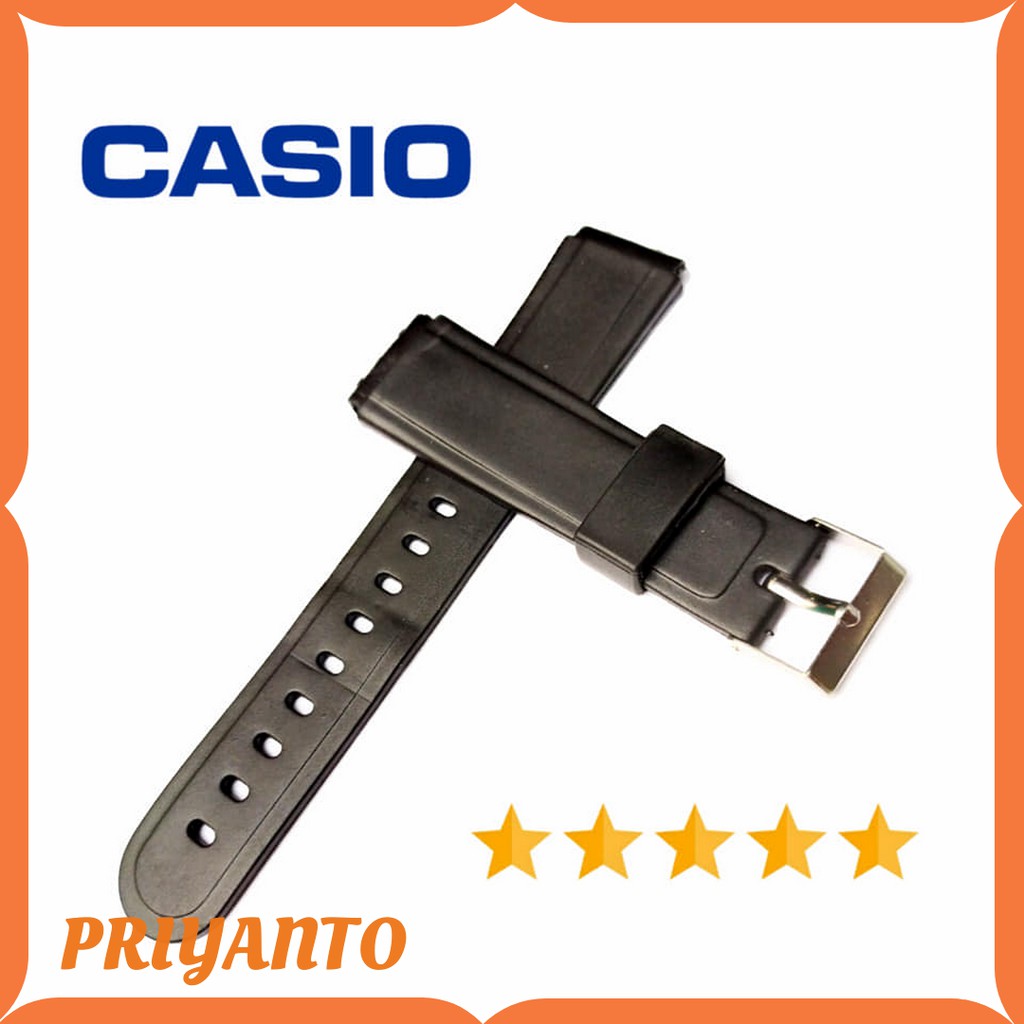 Strap Tali Jam Tangan Casio Aw-90 Aw 90 Aw90 Hitam Free Pen