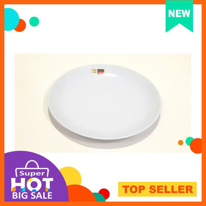 P1009 Piring Melamin Bulan 9 Inc Putih Golden Dragon