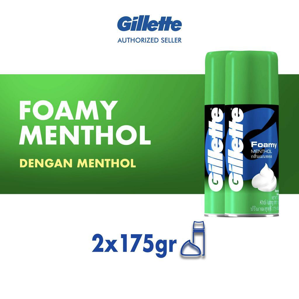 Gillette Shaving Foam Mentol 2 x 175 gr