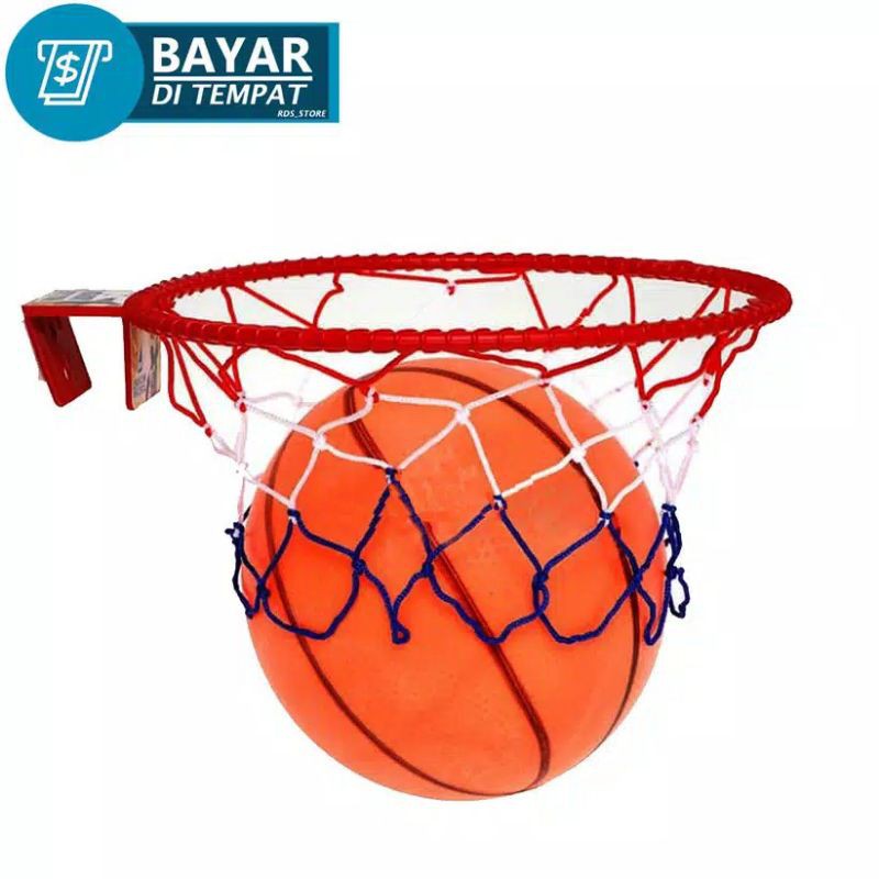 READY STOCK MAINAN ANAK BOLA BASKET DAN RING BASKET BONUS COP PENTIL BUAT POMPA BOLANYA