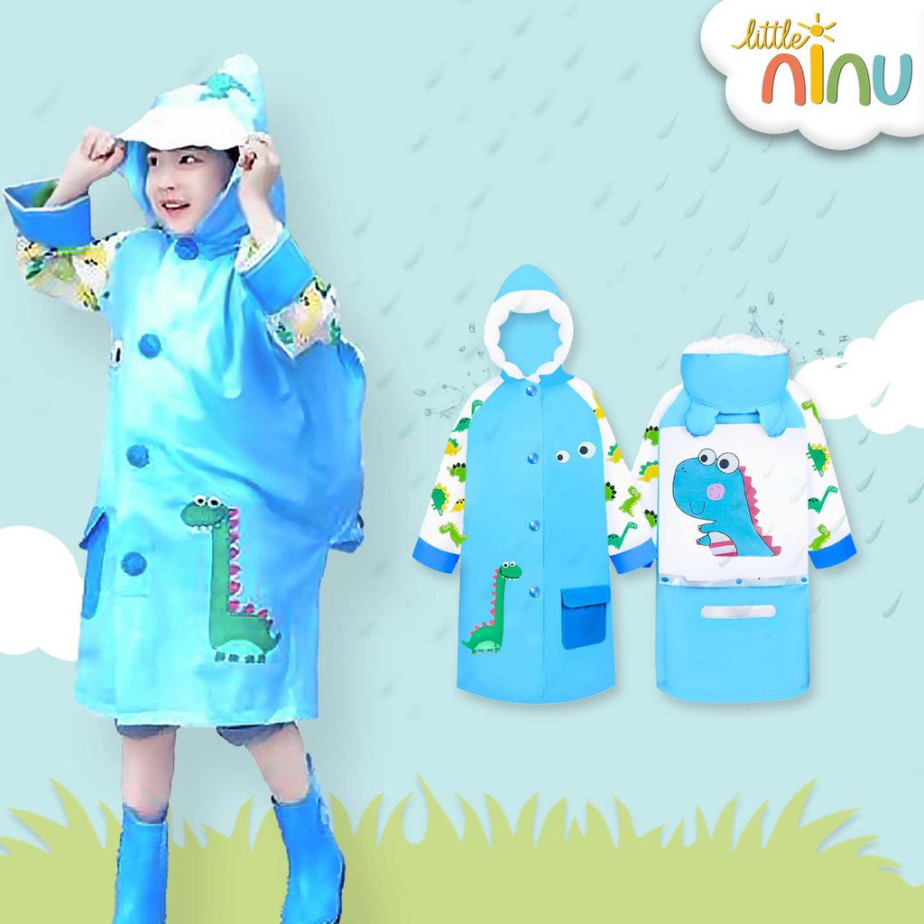 Jas Hujan Anak / Jas Hujan Ransel Karakter Anak Little Ninu 0002