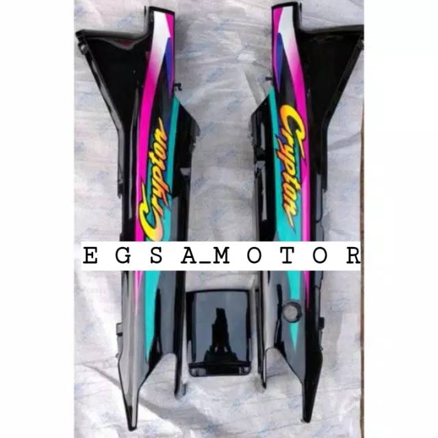 Cover Body Samping Yamaha Crypton Plus Sticker Striping