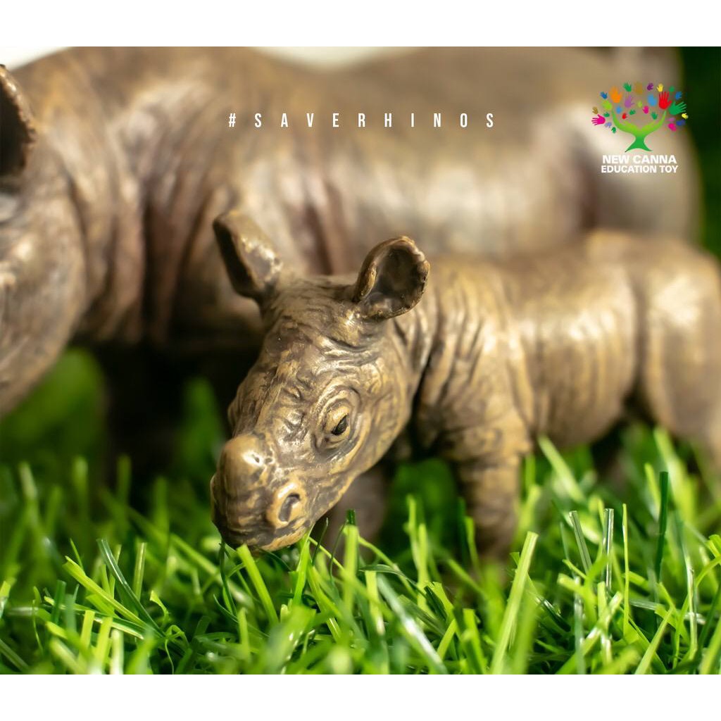 New Canna Animal Kingdom - Rhino Wild Family - Badak Dapat 2 pcs