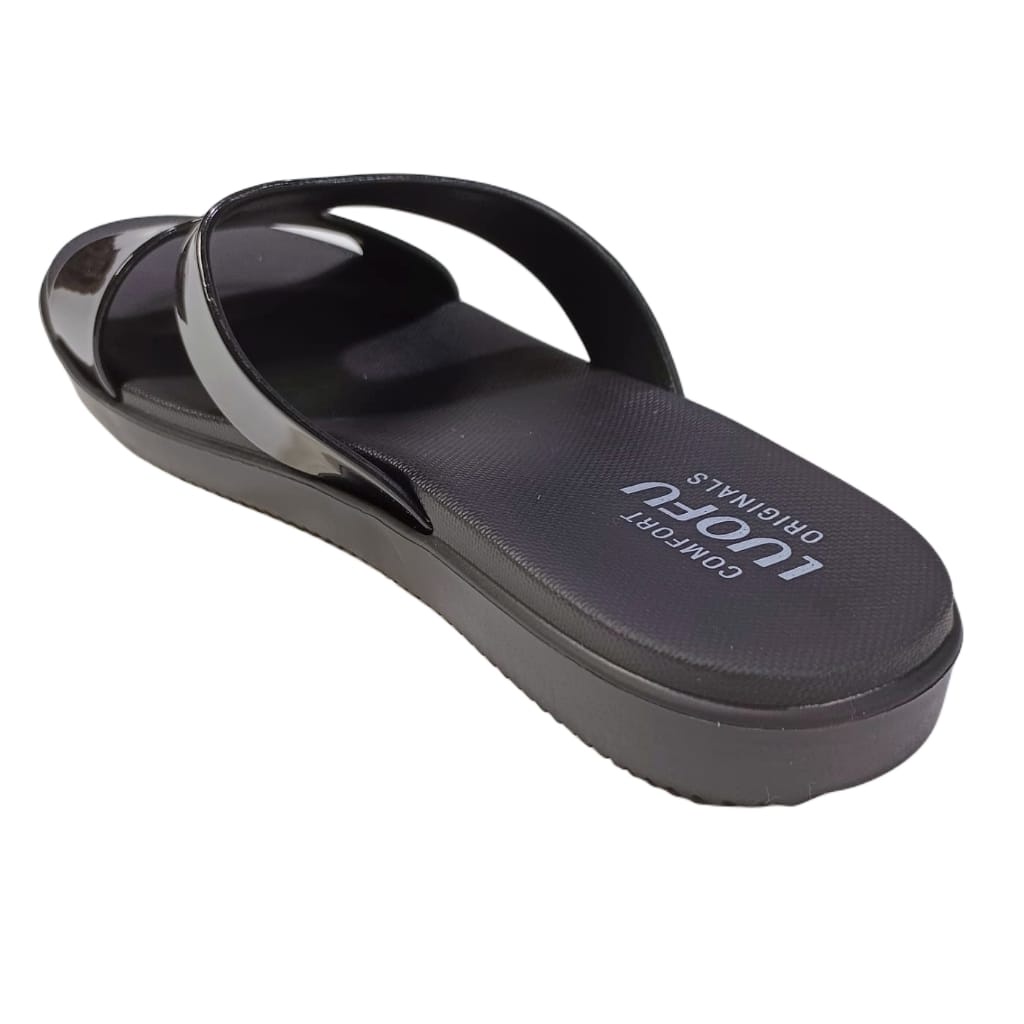 LUOFU ORIGINAL jelly sandal karet empuk murah selop wanita sendal import cewek E7190SH2WK