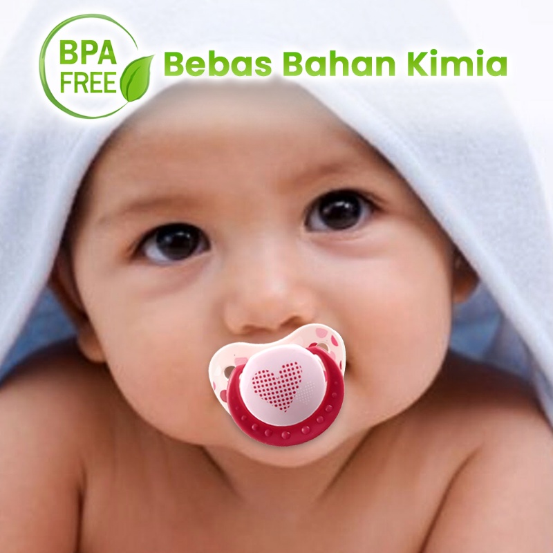 Zippy Dot / Empeng Bayi Silikon Usia 3+ Bulan Silicone Pacifier Dot Orthodontic BPA Free ZIP-OK-062 Varian Warna-4