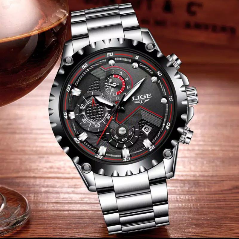 Jam tangan pria LIGE tahan air